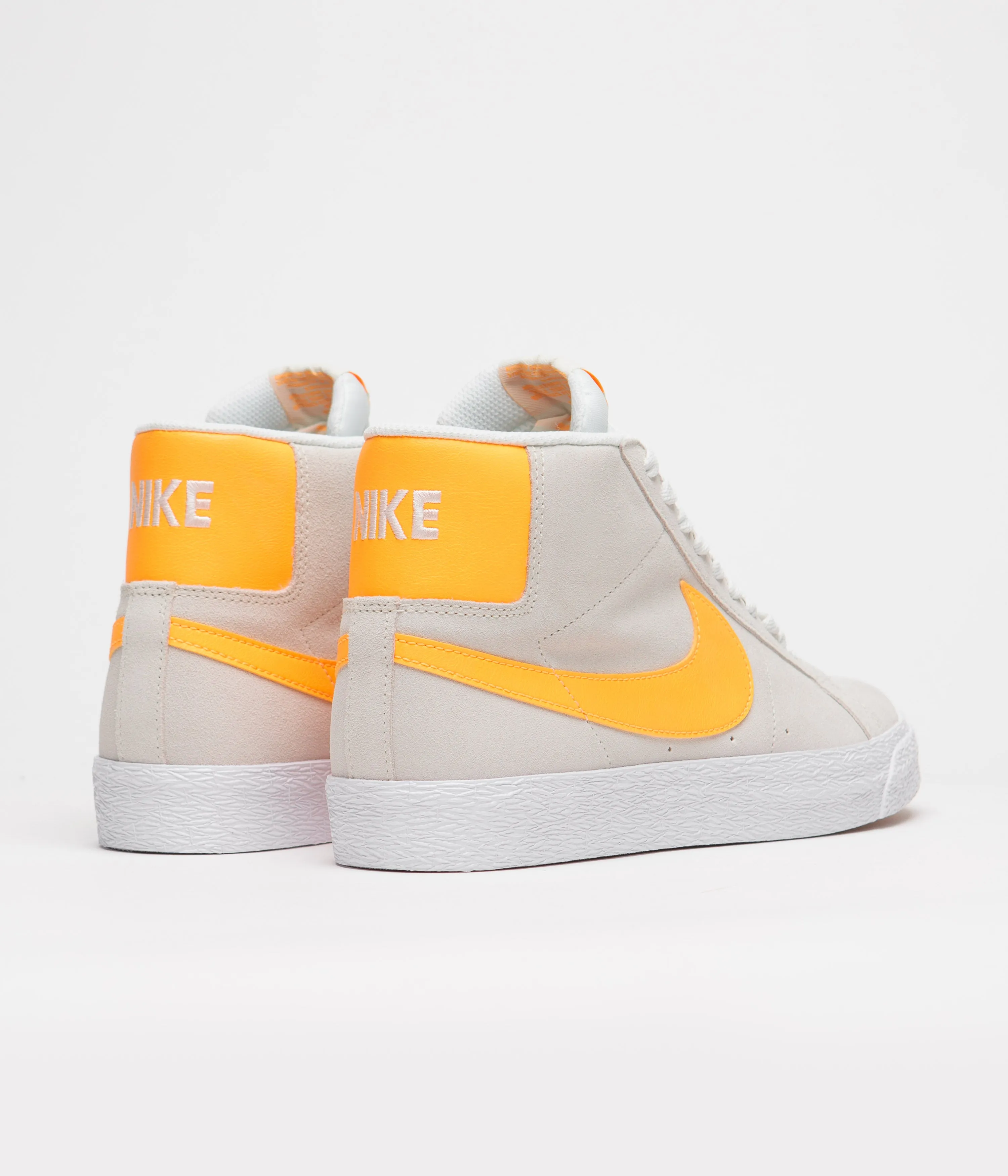 Nike SB Blazer Mid Shoes - Summit White / Laser Orange - Summit White