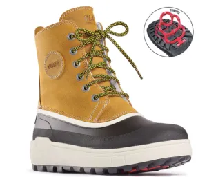 Olang "Quebec" Cold weather/waterproof up to -30 Grip boot curry/tan ice cleats