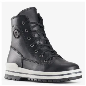 Olang 'Rita" Black/white leather winter boot ice cleat -30