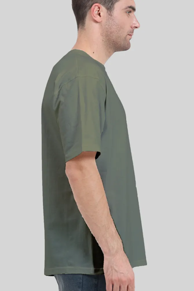 Olive Green Oversized T-shirt for men
