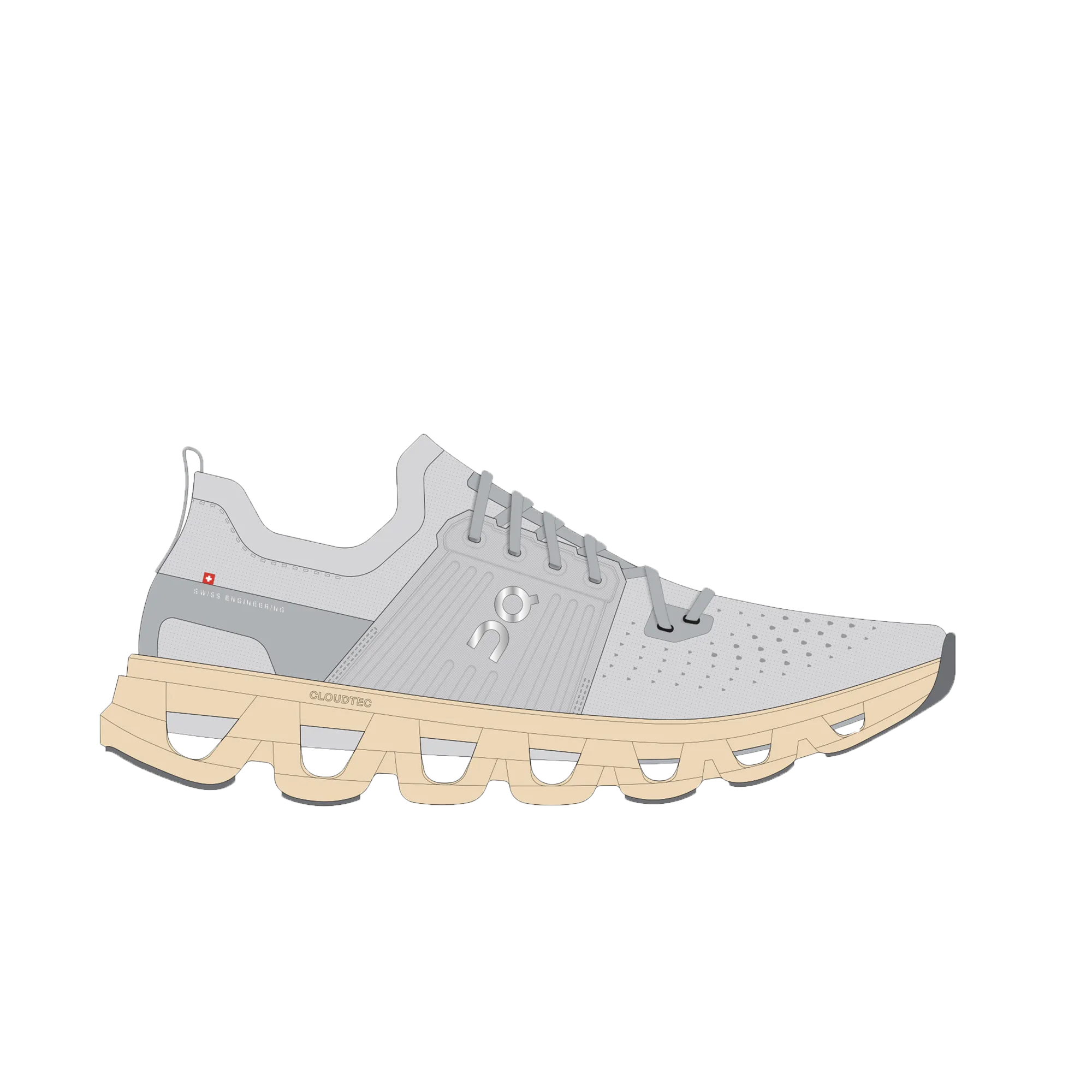 On Women's Cloudswift 4 Shoes - Frost / Blonde