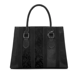 Panama Black Shoulder Bag (Matches Kennedy Boots & Gabrielle Loafer) by Ruby Shoo
