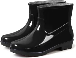 Rain Boots Women Women's Ankle Rain Boots Waterproof Garden Shoes Outdoor Work Boot for Hunting Gardening Farming