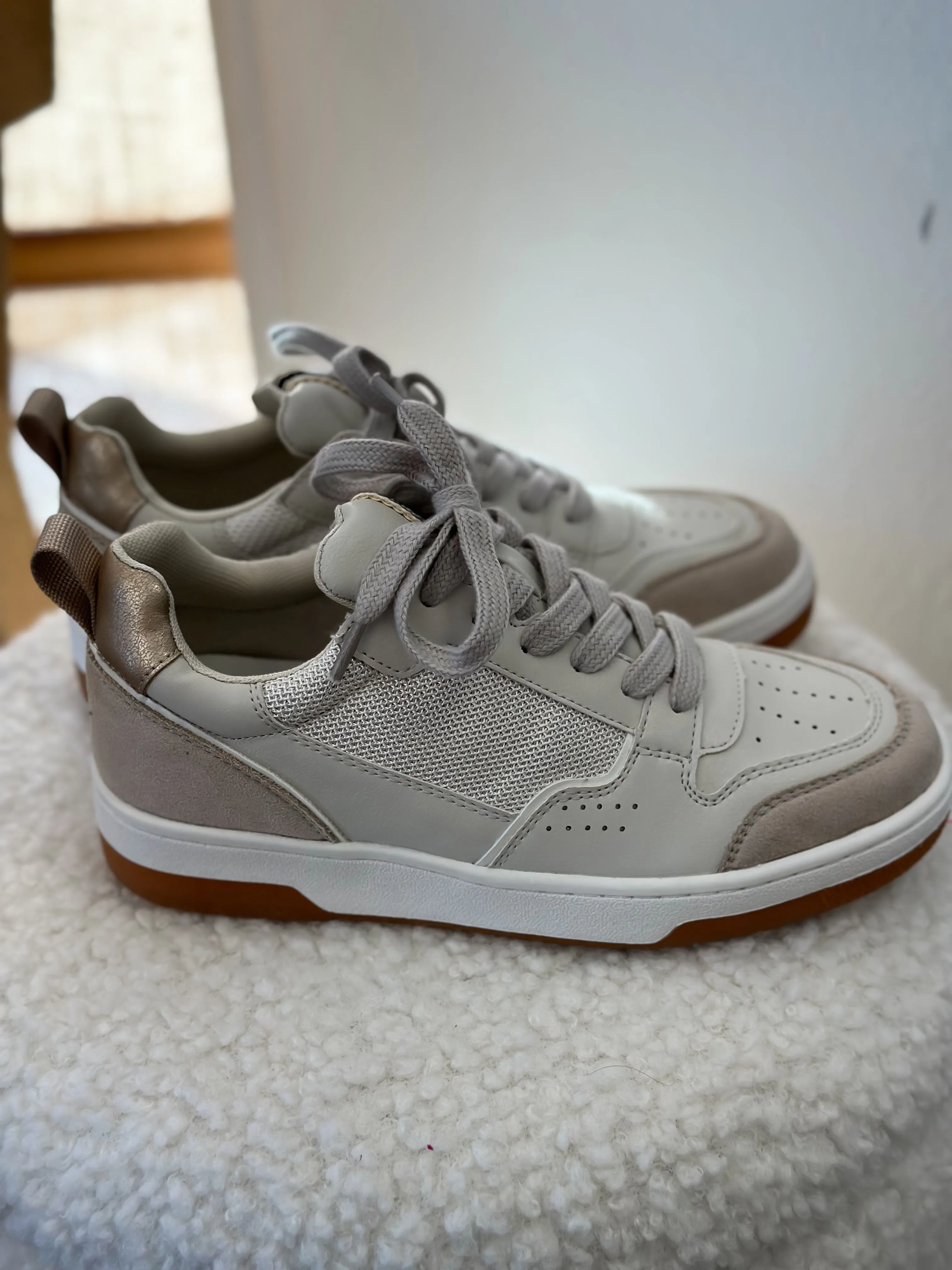 Romi Taupe Suede Sneakers