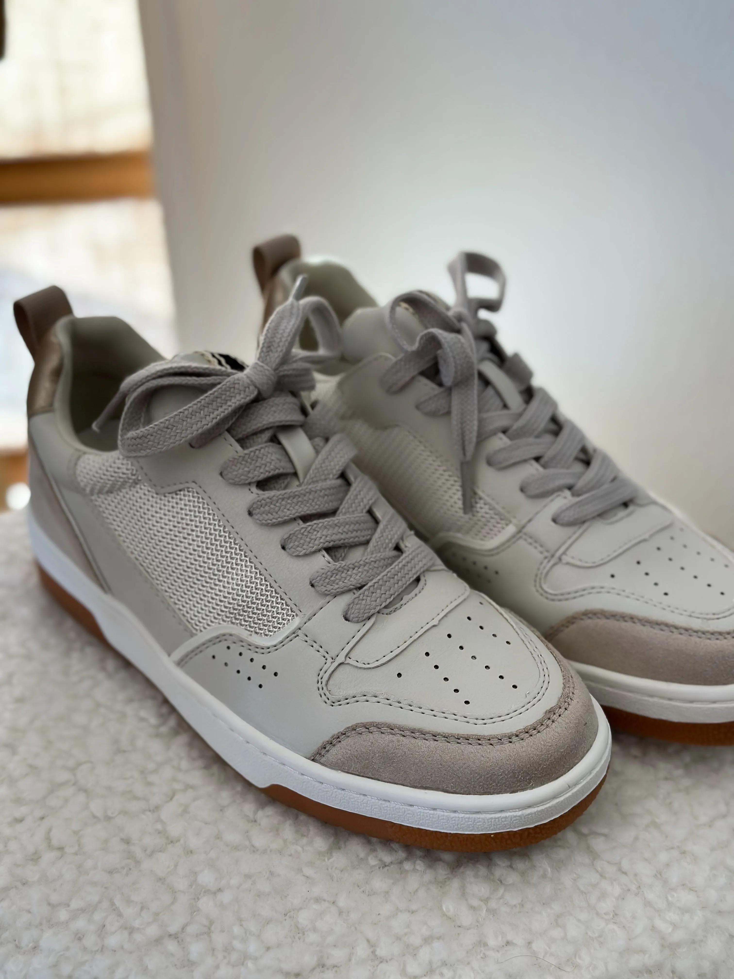 Romi Taupe Suede Sneakers