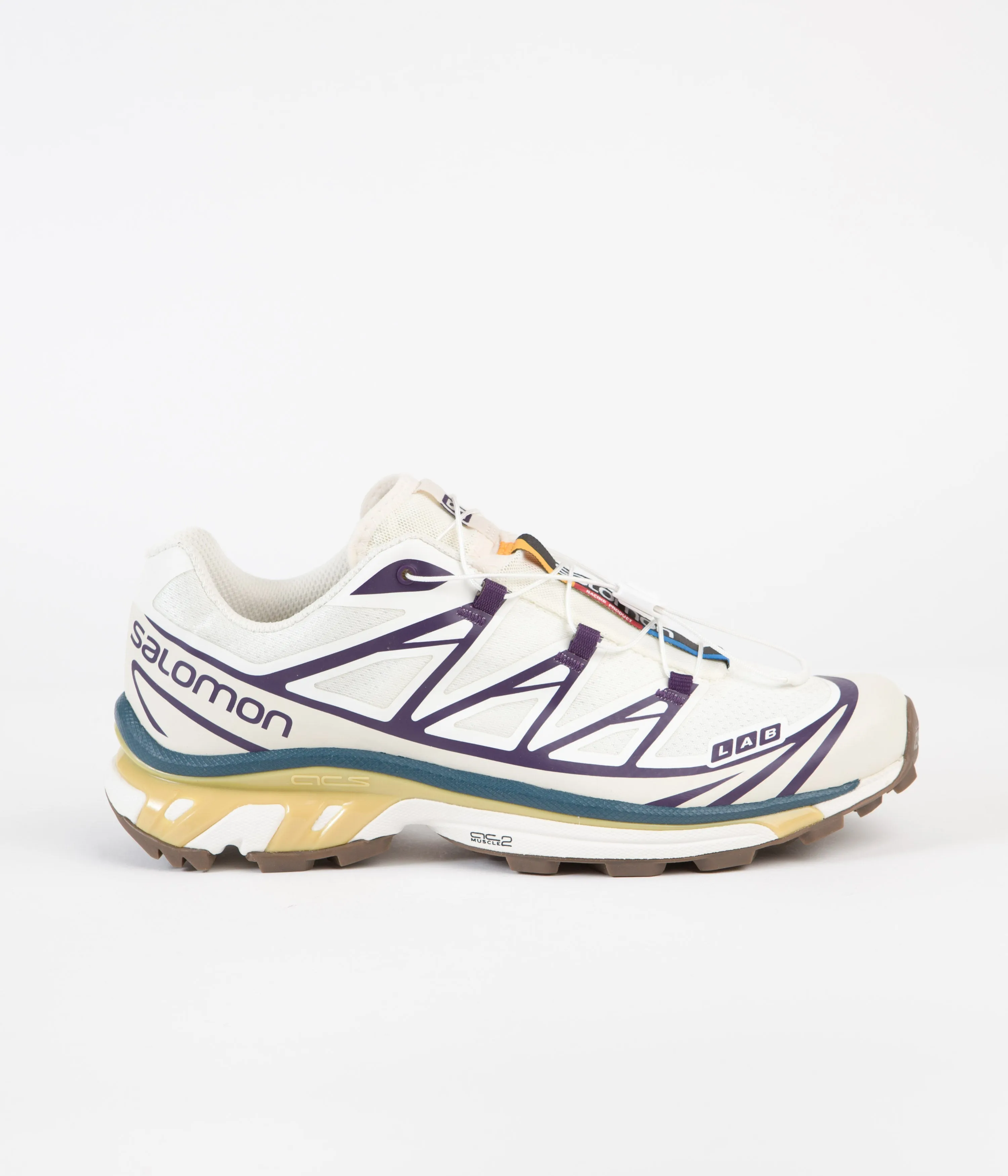 Salomon XT-6 Shoes - Vanilla / Rainy Day / Grape