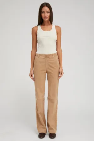 Sand Suede Classic Trousers