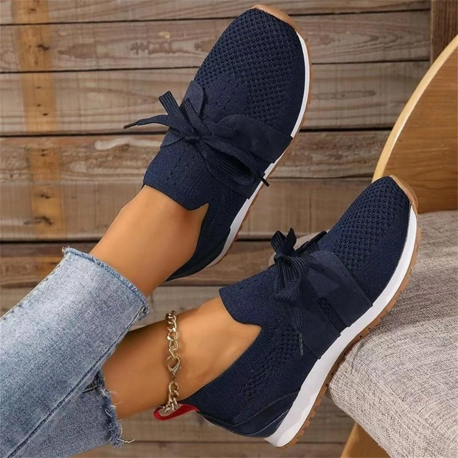 Slip On Sneakers Women Arch Support Walking Shoes Lightweight Casual Athletic Comfort Fashion Tennis Running Sneakers