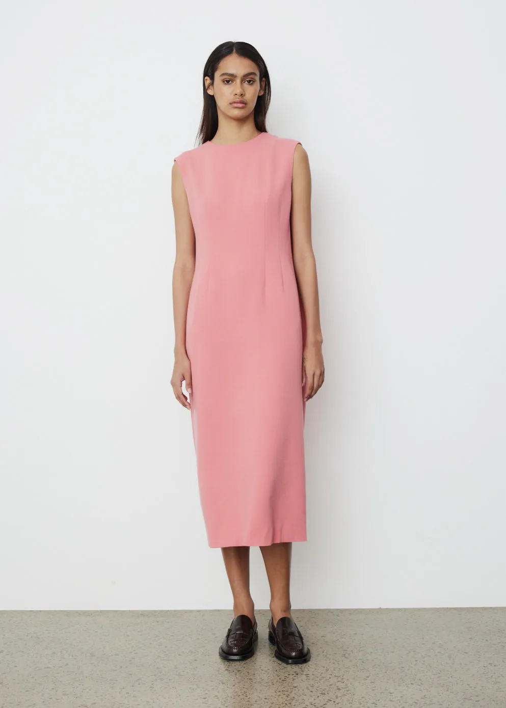 Tense Wool Double Cloth Dress