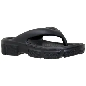 Thong Slide Chucky Sole Platform Sandals Light-Weight EVA Black
