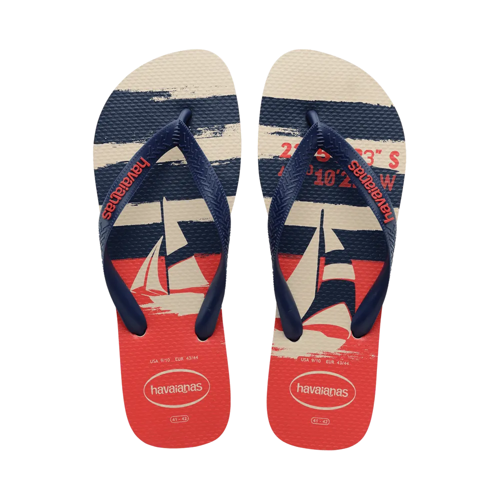 Top Nautical Flip Flops