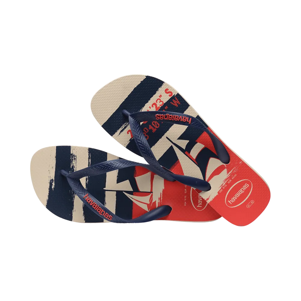 Top Nautical Flip Flops