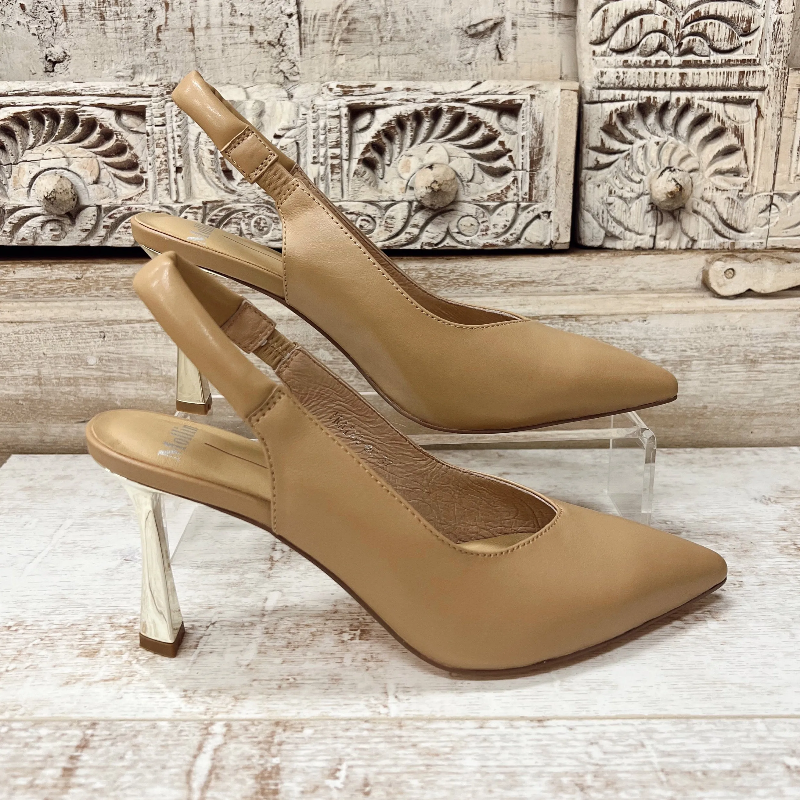 Traina Leather Heel