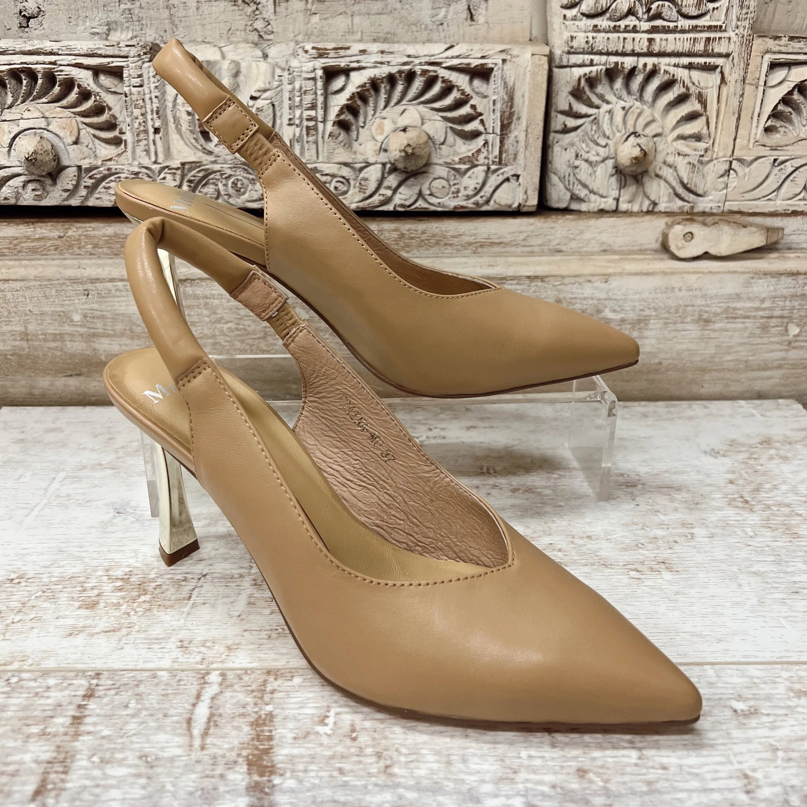 Traina Leather Heel