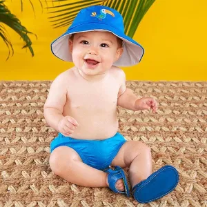 Tropical Beach Hat & Flip Flop Gift Set