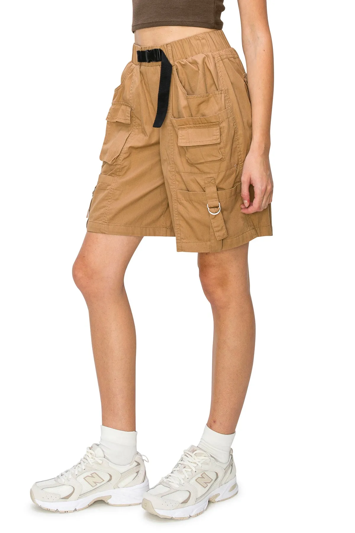 Utility Cargo Long Shorts - Safari