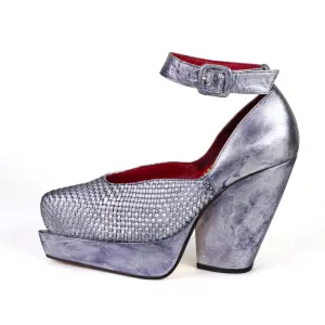 Vida Shoe - Silver Distressed