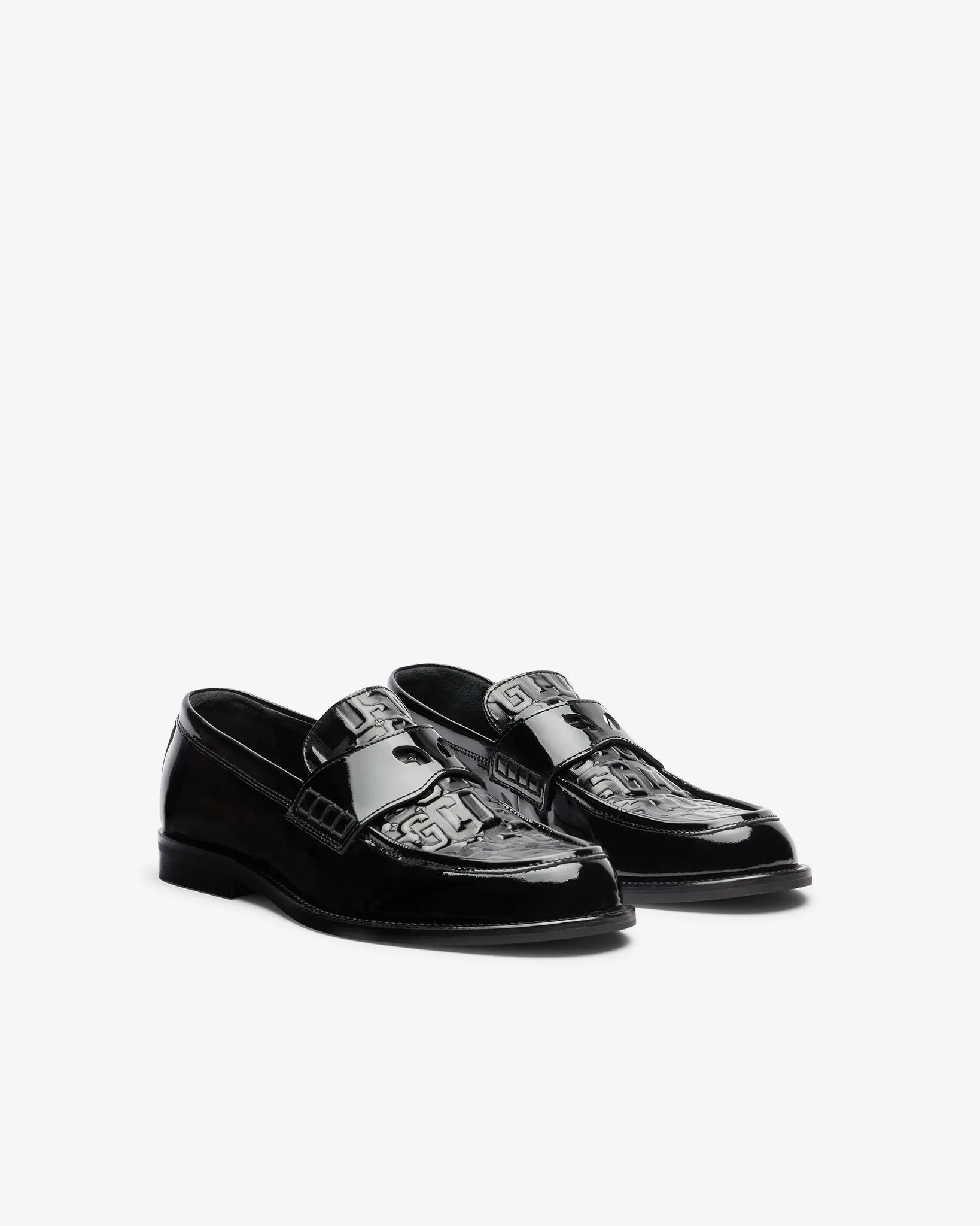 Wirdo Patent Monogram Loafers