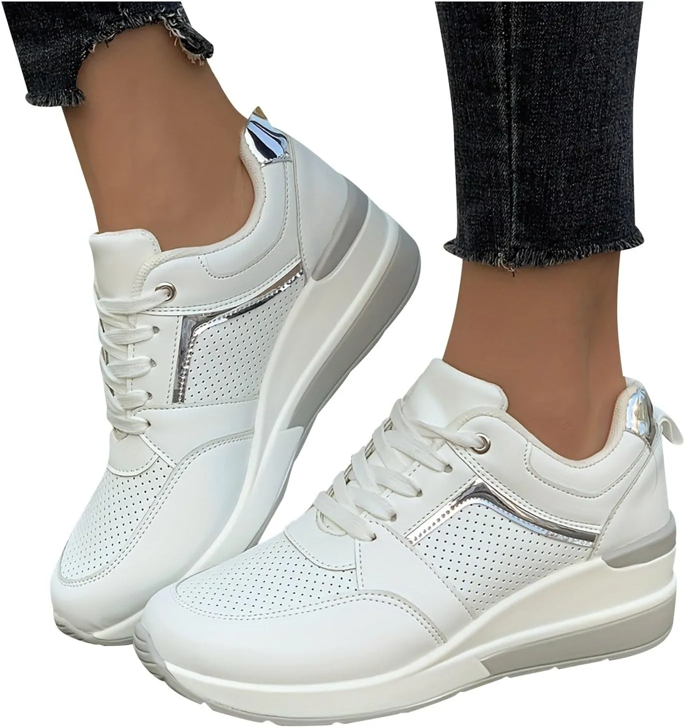 Womens Breathable Nursing Shoes Non Slip Comfortable Breathable Workout Gym Sports Shoes Casual Mountain Shoe