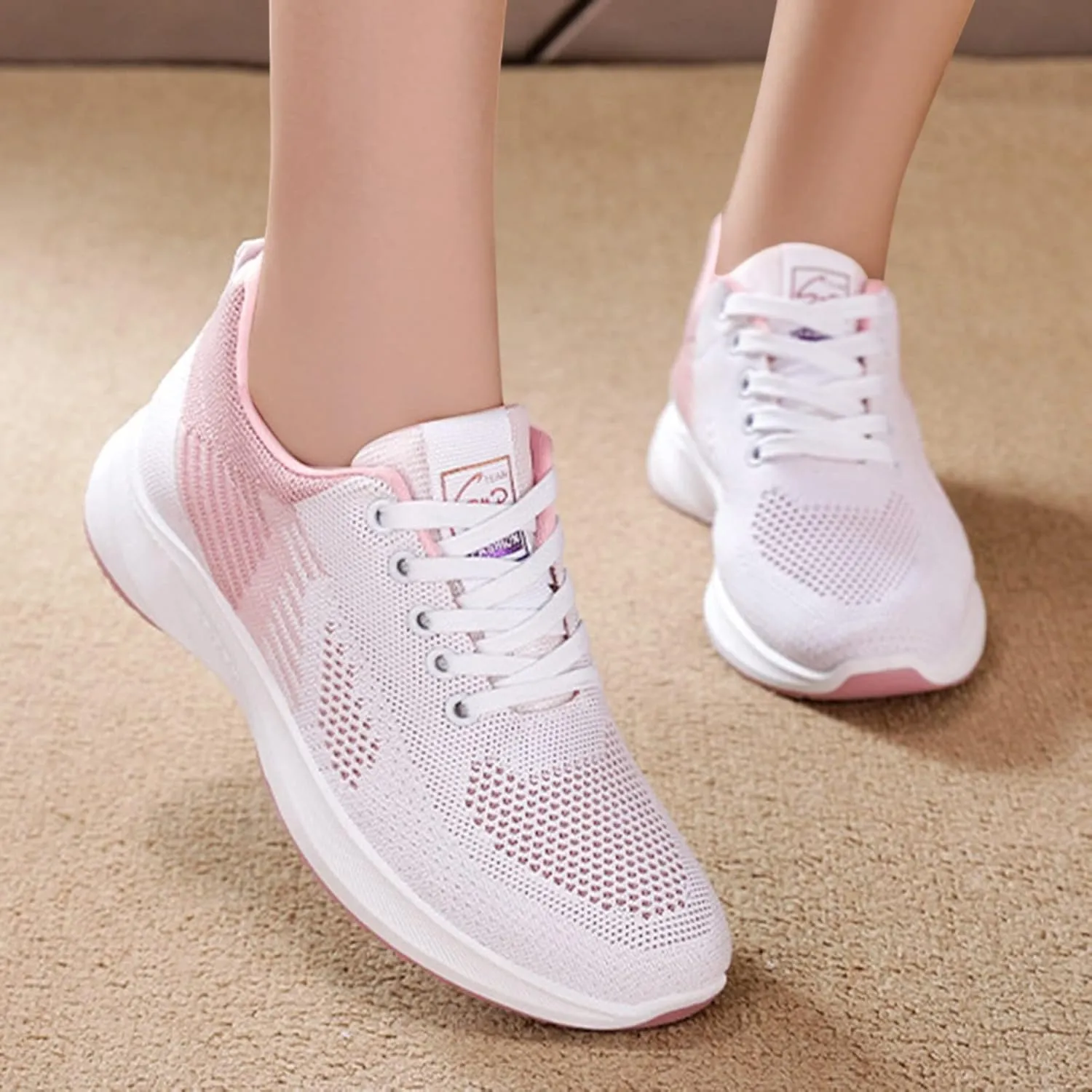 Womens Walking Sneakers Tennis Shoes Lightweight Casual Sneakers Slip On Running Shoes Sport Workout Shoes Sneakers