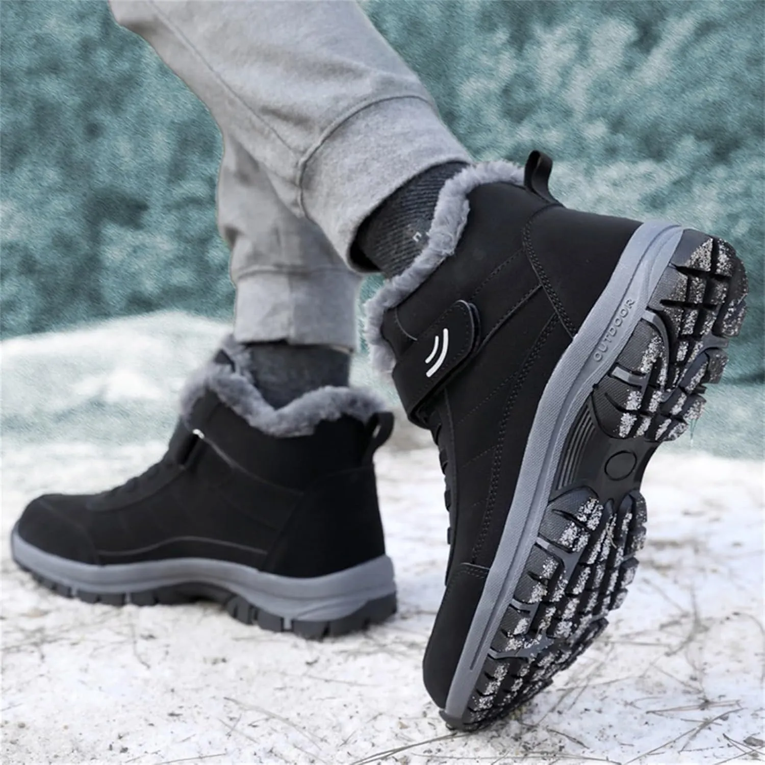 Work Boots for Men Waterproof Hiking Sneakers Shoes with Hook Loop Womens Working Shoes Insulated Waterproof Outdoor Shoes Lightweight Hike Grounded Footwear