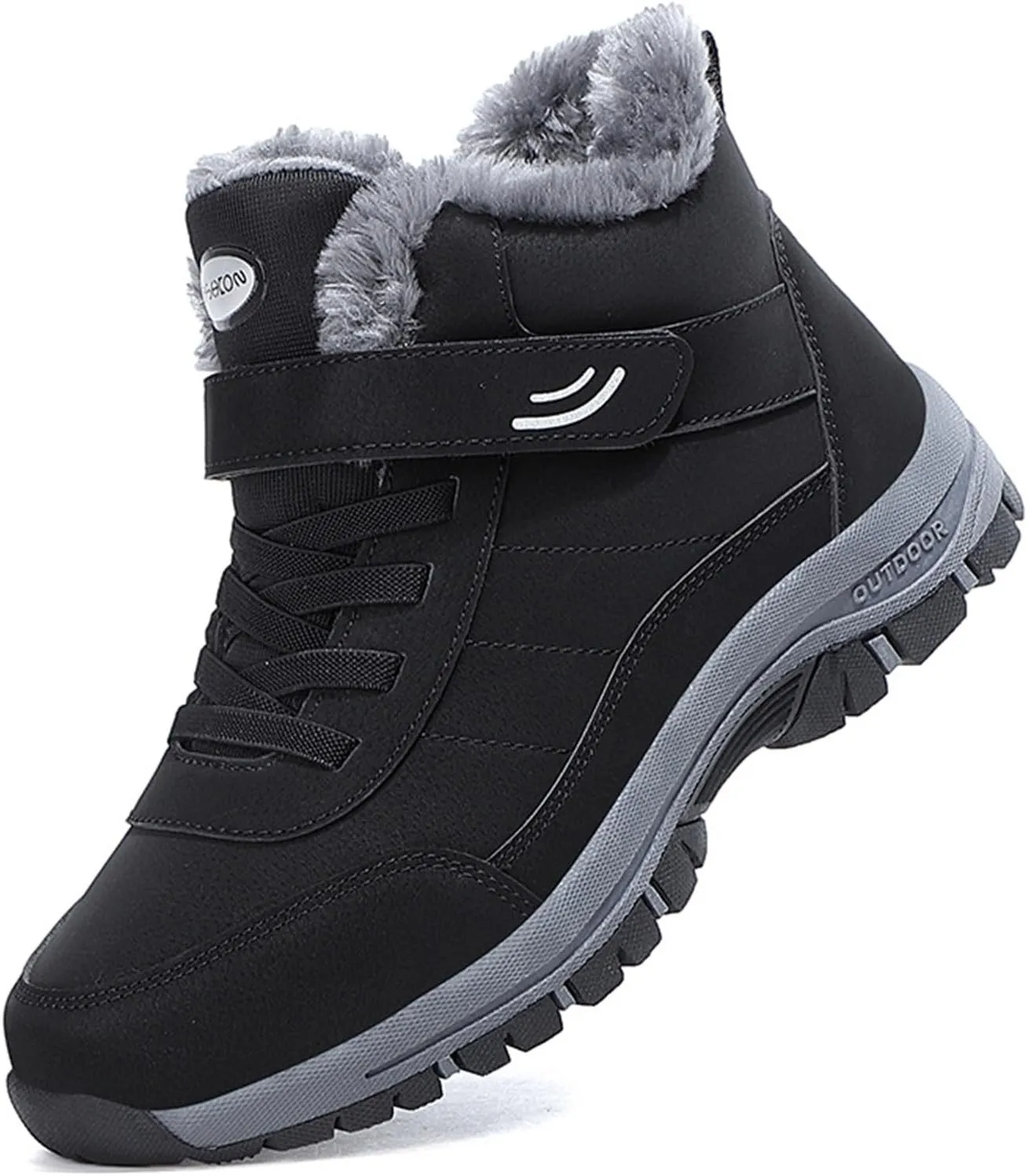 Work Boots for Men Waterproof Hiking Sneakers Shoes with Hook Loop Womens Working Shoes Insulated Waterproof Outdoor Shoes Lightweight Hike Grounded Footwear
